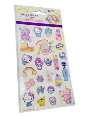 Hello Kitty & Friends Sticker Pack 4 Sheets New Cute Sanrio Stickers Set